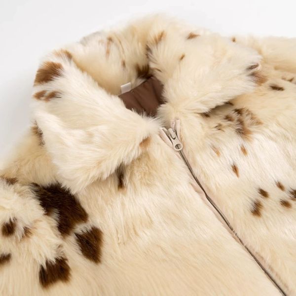 Women’s Cow Faux Fur Jacket