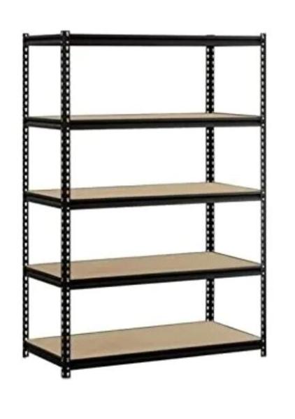 1.8m Height 5 Tier Boltless Shelving Heavy Duty Galvanized Metal