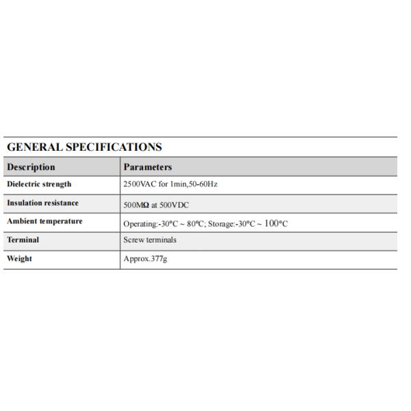 NNG 1F-3 Series Three Phase Solid State Relay with Superior Performance for Industrial Applications