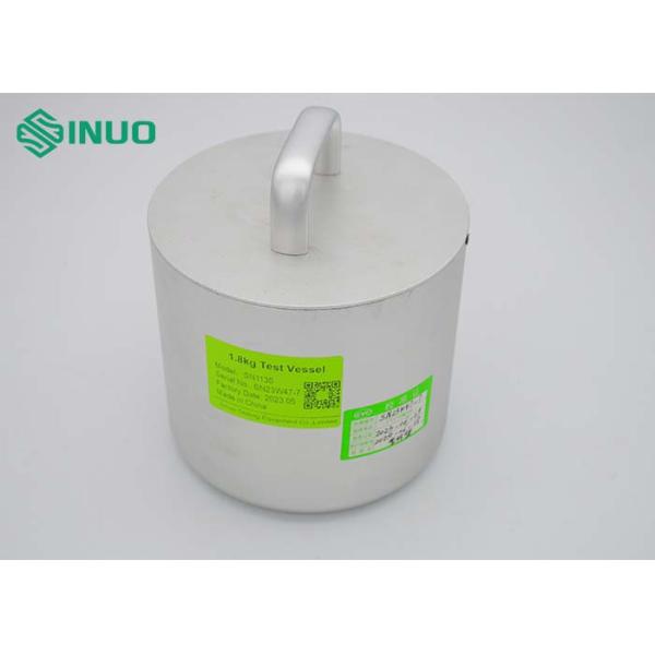 IEC 60335-2-6 Clause 21.102 Mass 1.8kg Test Vessel Aluminium With Diameter 120mm