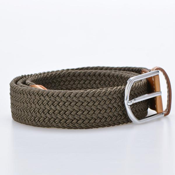 Stretch Unisex Fabric Elastic Belt 105cm Mens Braided Belts For Jeans