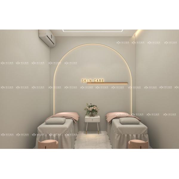 Skincare Shop Retail Display Furniture End Cap Cabinet Interior Design OEM