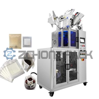 Máquina de embalagem de café com envelope pneumática Máquina de embalagem de saco de café com filtro de gotejamento