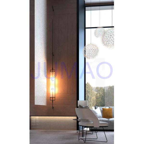 Elegant Round Metal Ball Curtain , Ceiling Decoration Room Beads Curtain