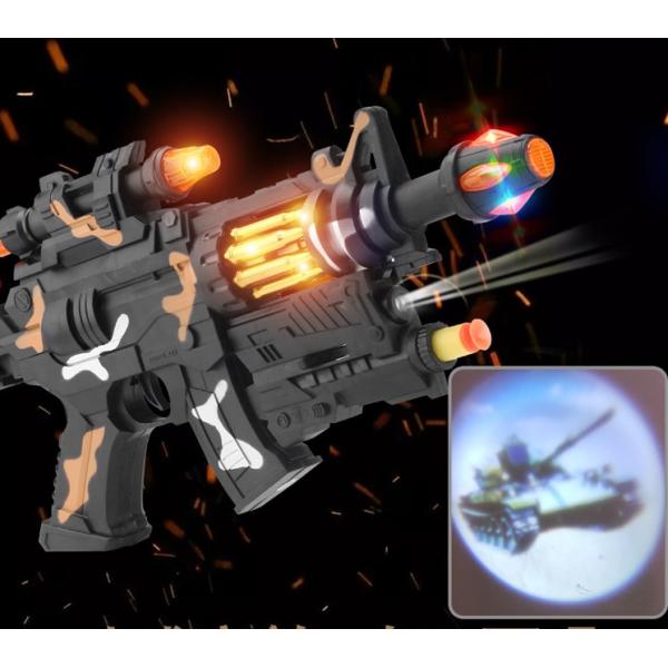 BOYS Toy Submachine Gun M249 Big Pineapple Boy with Electric Sound and Light