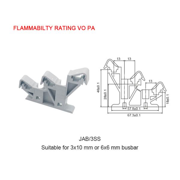 Тройной кронштейн слоев для нейлона PA66 шинопровода пожаробезопасного