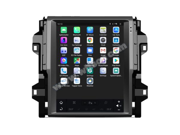 9Écran.7  Tesla Écran Android vertical Pour Pour Toyota Fortuner 2017-2022 Multimédia de voiture Stéréo GPS Lecteur de jeu de voiture