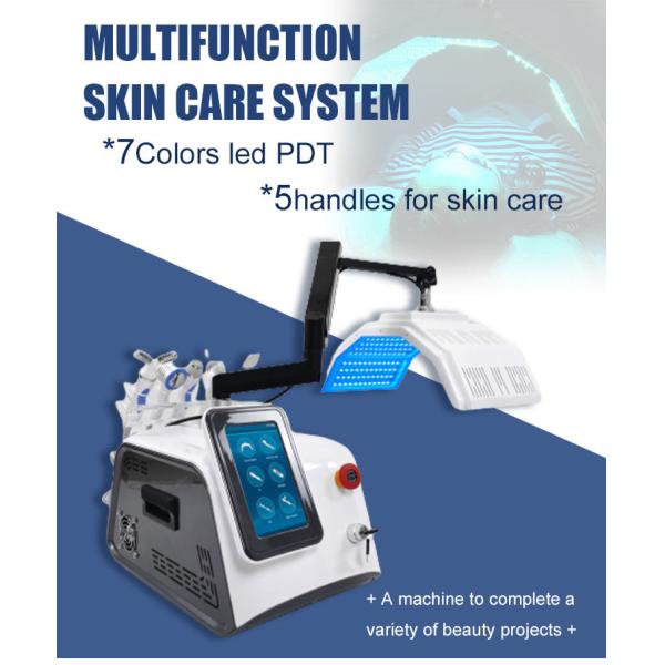 Facial PDT 7 Color LED Phototherapy Machine 5 Handles Acne Scar Treatment Machine