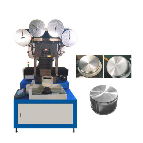 Automatic Aluminium Pot Polishing Machine For Cookware Belt Sanding