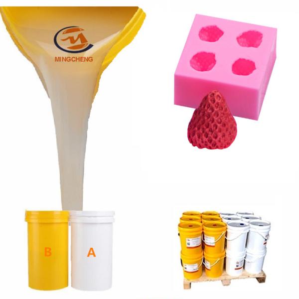 Быстроочищающий 5 Shore A RTV 2 Addition Cure Силиконовый формовый каучук для клубники Fondant