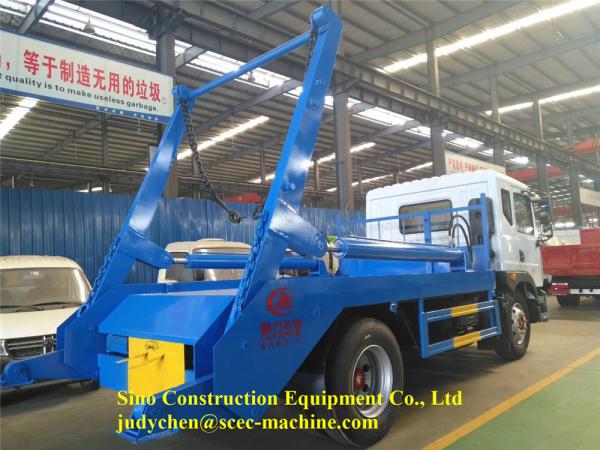 Special Purpose 10m3 Swing Arm Garbage Truck DF Or HOWO 4x2 Chassis 226hp
