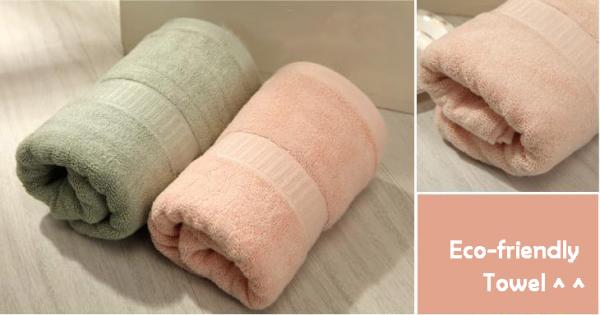 100%  Square Bamboo Fiber Tower, Eco-friendly 34cm*34cm,Blue/ Green/Pink/ khaki