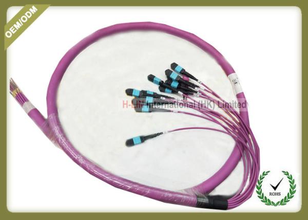 MPO Optical Patch Cord 144core Violet Color For Industrial Robots Intelligent System