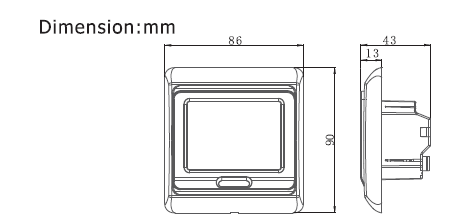 Programmable Touch Screen Room Floor Weekly Heating Thermostat with big LCD screen