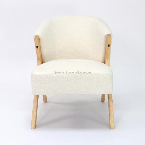 Diseño de sala de estar W58*D68*H78CM Nordic Lounge Ocio Sofá de madera silla para servicio OEM Aceptado