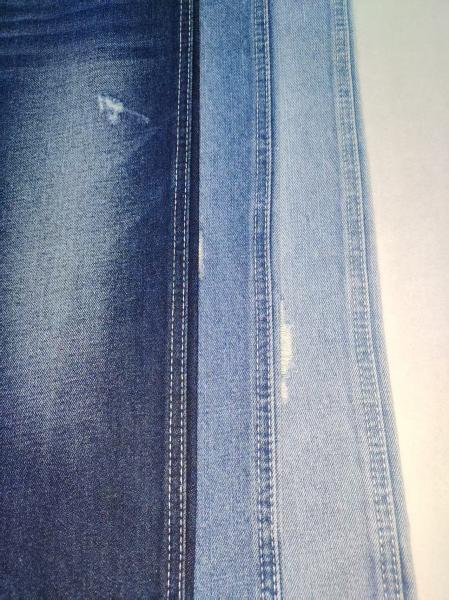 Tissu denim INDIGO FONCÉ en coton polyester de poids lourd 11,4 oz avec construction 10+10*7 JSD3243 pour jeans