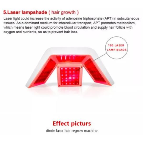 650 Нм диодная лазерная машина для роста волос Анализатор низкого уровня терапии волос