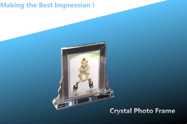 crystal photo frame/acrylic photo frame/PHOTO FRAME/glass photo frame/2D LASER ENGRAVING