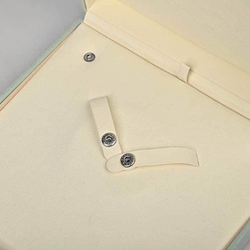 Soft Microfiber Suede Jewelry Gift Box for Necklaces, Custom Wholesale Necklace Packaging Box