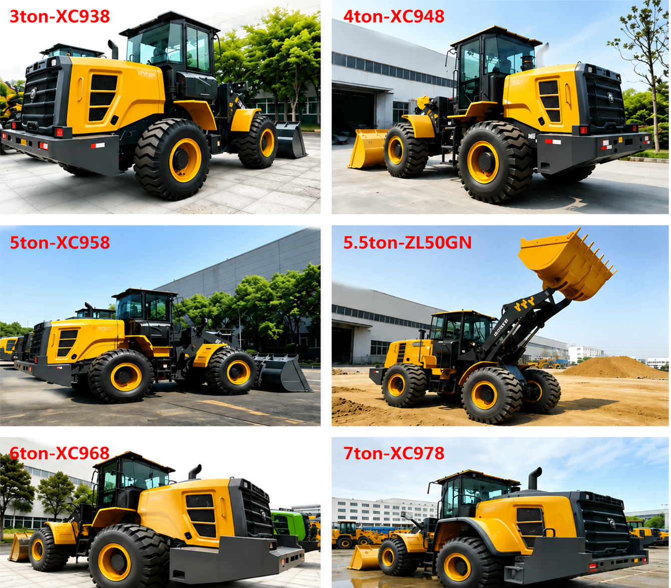 Compact Front End Loader Providing Superior Maneuverability and Strong Lifting Capability for Urban Construction Projects