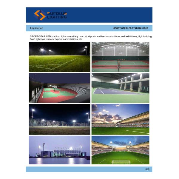 el CE ENEC SAA RoHS UKCA de los CB del TUV de la luz del estadio de la luz de inundación de 160lm/W 1000W IP66 IK10 LED LED aprobó la iluminación al aire libre