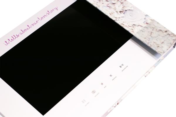 Paper Craft LCD Screen Invitation Card , 10.1 Inch 128MB Video In Print Brochure