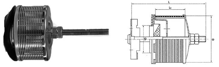 Single / Double Flow Rating Johnson Wire Screen Filter Nozzle With V Wire