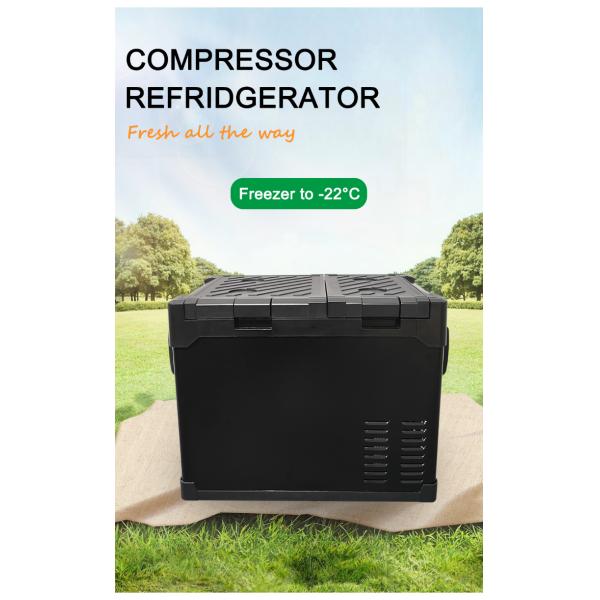 Le réfrigérateur de voiture Tesla 55ND, conception économe en espace, mini réfrigérateur 12v, congélateur avec Amazon.