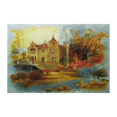6 Méthode d'impression couleur Peinture à l'huile artisanale Peintures abstraites sur toile pour la décoration murale