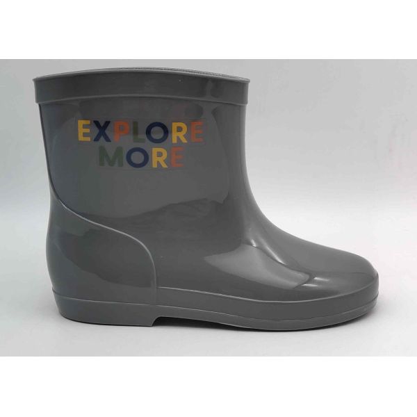 Flexible PVC Side Print Filles Bottes de pluie éclairer Enfants Chasseur Wellies OEM ODM