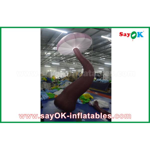 Яркий гриб Брауна раздувной с светом СИД внутрь для украшения шоу