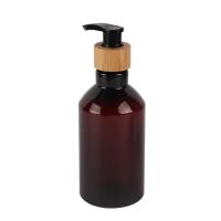 200 ml 300 ml 500 ml Ambre PET Bouteilles en plastique Pour le shampooing et le revitalisant de salle de bain