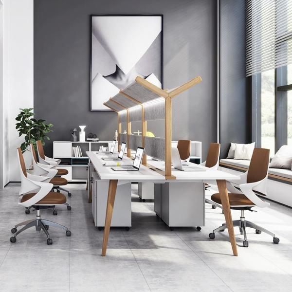 Two Person Staff Modern Commercial Office Furniture Table with ISO9001/ISO14001 Certified