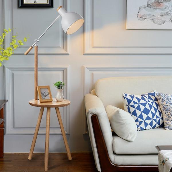 Nordic floor Lamp light switch modern white standing light Living room floor lamp(WH-WFL-12)