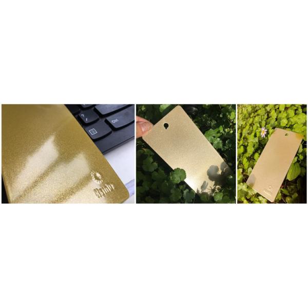 Защита от коррозии сопротивления брызг соли пальто порошка золота главного лоска металлическая