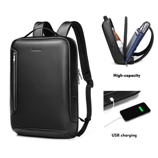 Nouveau sac portable chargeur usb homme collège affaires sac à dos imperméable sac à dos sac à dos noir sacs à dos pour hommes