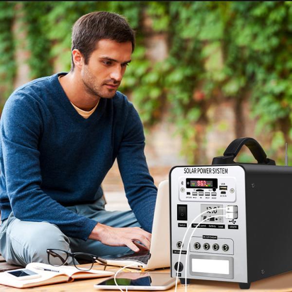 250W Portable Power Station 12V Solar Storage Generator With 12V 20Ah Lithium Solar Battery