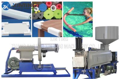 Insulation Pipe Pe Foam Extrusion Line , EPE PE Pipe Extrusion Machine CE Approval
