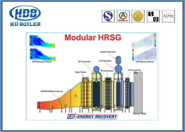 HRSG eficientes altos desperdiçam o padrão do gerador de vapor ASME da recuperação de calor