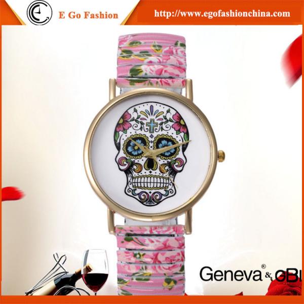 GV08 Fashion Jewelry Wholesale Human Skeleton Dial Watch Quartz Analog Watches Lady Woman