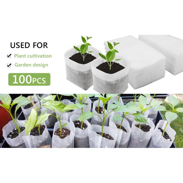 Non-Woven Bags Plant Grow Bags Fabric Seedling Pots Plants Pouch for High Seedling Survival Planting Growing Tree Plants