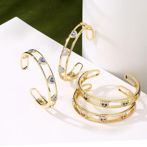 браслет Bangle страза 18k