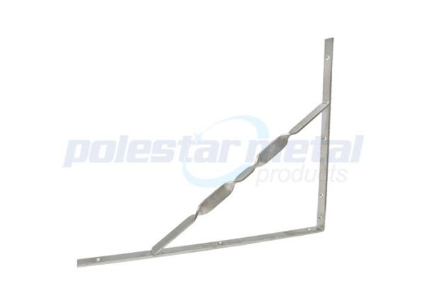 Suportes de prateleira resistentes galvanizados mergulhados quentes da parede do hardware da construção 600 x 300 x 40mm