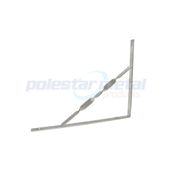 Горячие окунутые гальванизированные кронштейны полки стены оборудования конструкции сверхмощные 600 x 300 x 40mm