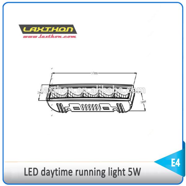 502HP 5W/ Pcs Car Drl LED Daytime Running Light 12v 6000K - 6500K Universal