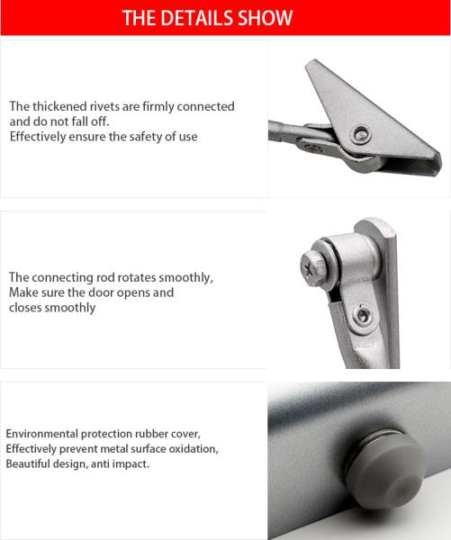 45-65kg Max Door Weight Automatic Sensor Door Closer for All Metal Steel and Plastic Doors