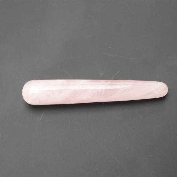 Acupuncture Pink Crystal Massage Stick Quartz Beauty Body Relaxation
