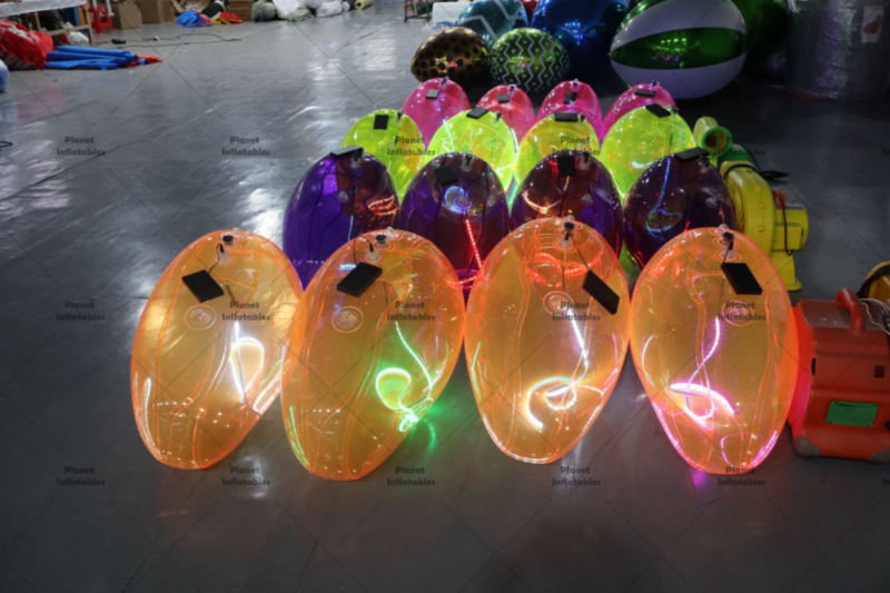 Glowing clear Inflatable PVC Cloud Inflatable Clouds Balloon with Light Strip for Party Event Decoration