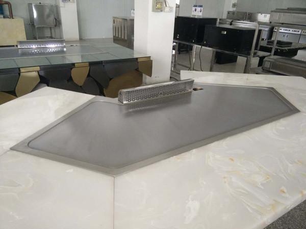 Do aquecimento de aço inoxidável do LPG de 11 assentos grade japonesa 2300*960*800mm de Teppanyaki