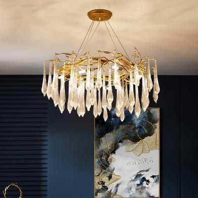 Le pendant à extrémité élevé de lustre de gouttelette d'eau allume AC220V 5m2 -35m2